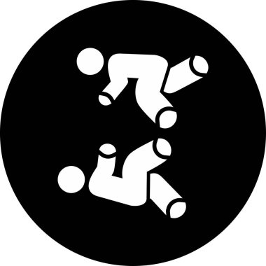 Uçuyorum. Web simgesi basit illüstrasyon