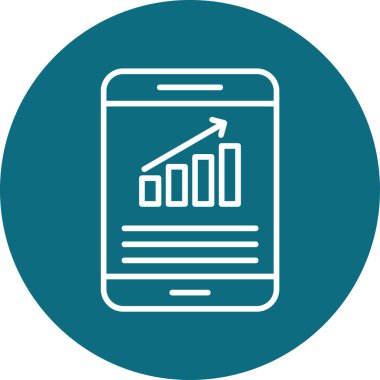 Cep telefonu. Web simgesi basit illüstrasyon