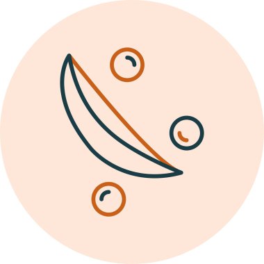 Yeşil Bezelye Modern Simgesi, Vektör İllüstrasyonu 