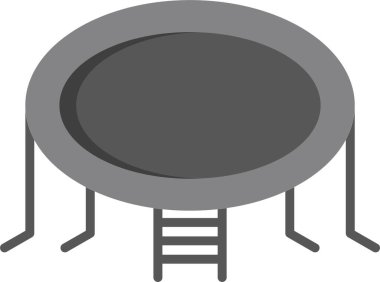 trambolin ikon vektör çizimi  