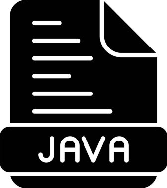 Java programlama kodu vektör illüstrasyonu 