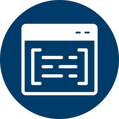 Tarayıcı modern simgesinin vektör illüstrasyonu