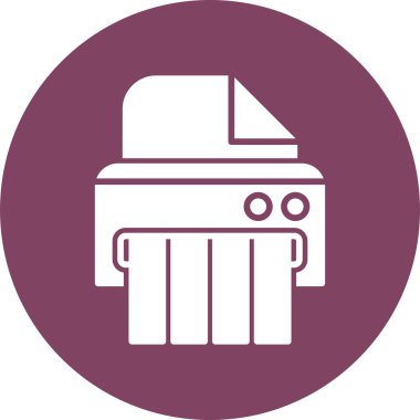 Yazıcı, web simgesi basit illüstrasyon