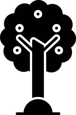 Ağaç. Web simgesi basit illüstrasyon