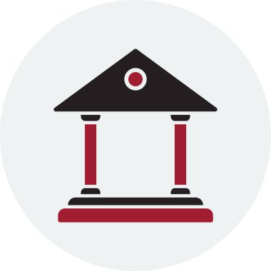 Banka web simgesi basit illüstrasyon 