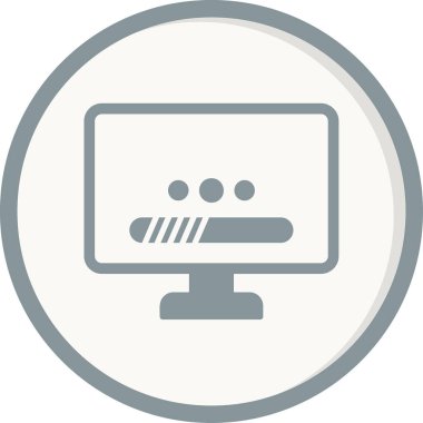 Basit yükleme simgesi, vektör illüstrasyonu