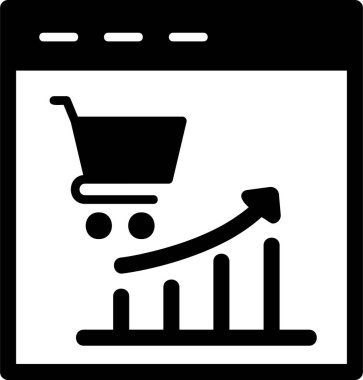 Piyasa. Web simgesi basit illüstrasyon