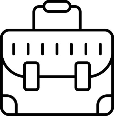 Çanta. Web simgesi basit illüstrasyon