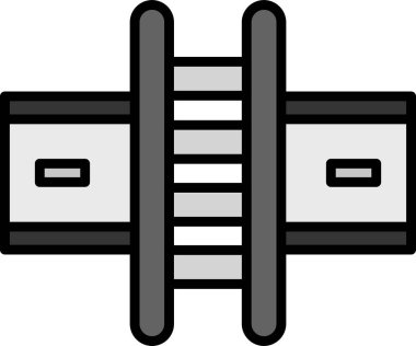 Yol simgesi vektör illüstrasyonu 