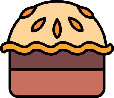 turta web simgesi vektör illüstrasyonu