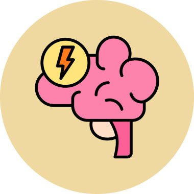 Stres web simgesi vektör illüstrasyonu