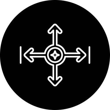 Basit oklar. Web simgesi illüstrasyonu