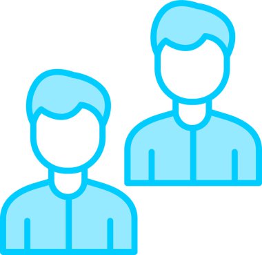 Takım. Web simgesi basit illüstrasyon