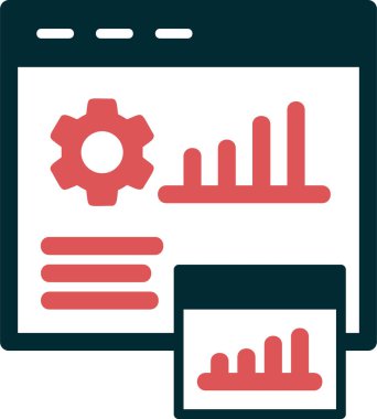 Modern bir kullanıcı veri sembolünün soyut vektör tasviri.