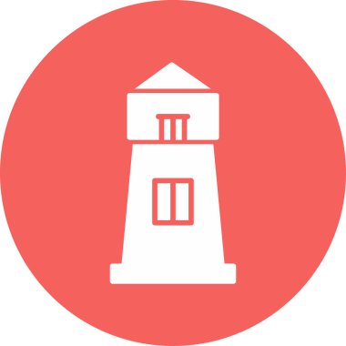 Deniz feneri web simge vektör çizim