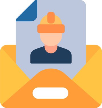 Tavsiye Harfi Web simgesi vektör illüstrasyonu