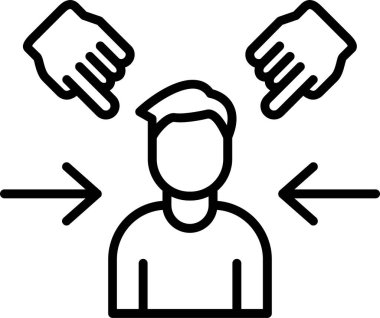 Göz korkutucuydu. Web simgesi basit tasarım