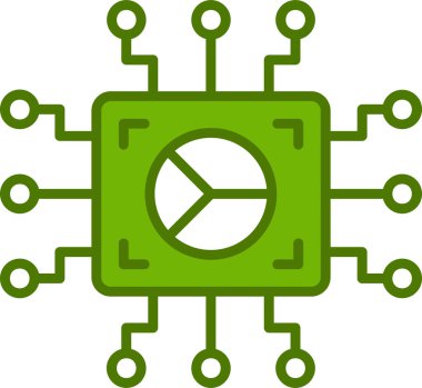 Teknoloji. Web simgesi basit illüstrasyon