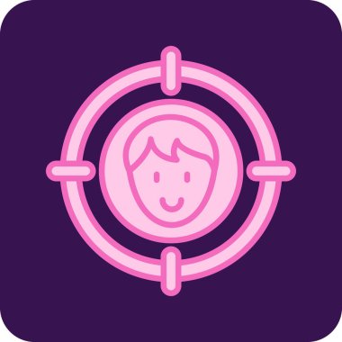 hedef simge, vektör illüstrasyonu basit tasarım