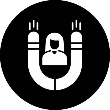 Çekicilik. Web simgesi basit illüstrasyon