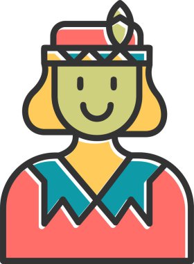 Hintli. Web simgesi basit illüstrasyon