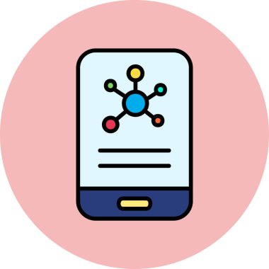 Dijital simge. Web tasarımı için özet çizim vektörü