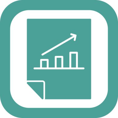 Basit analiz simgesi. vektör illüstrasyonu