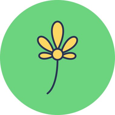 Barış zambağı. Web simgesi basit illüstrasyon