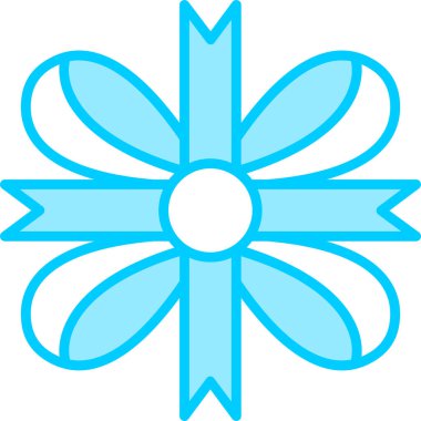 Kurdele yayı. Web simgesi basit illüstrasyon