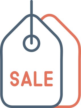 satış etiketi simgesi, vektör illüstrasyonu basit tasarım