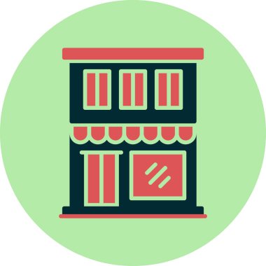 Restoran dairesi simgesi, vektör çizimi 