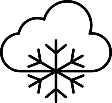 Hava serin. Web simgesi vektör illüstrasyonu