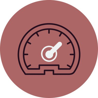 hız dometresi vektör illüstrasyonuName