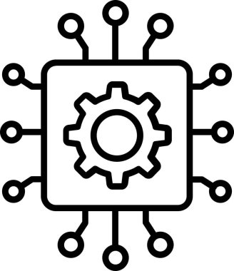 Dijital simge. Web tasarımı için özet çizim vektörü