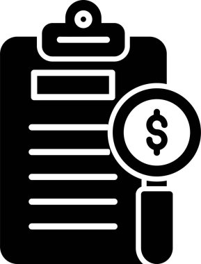 Basit Denetim simgesi. vektör illüstrasyonu