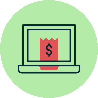 Doğrulama simgesinin basit doğrusal resmi