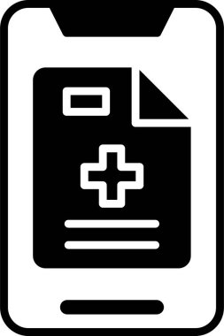 çevrimiçi eczane simgesi vektör illüstrasyonu