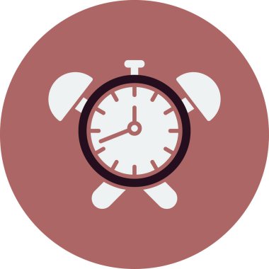 Alarm saati web simgesi, vektör illüstrasyonu