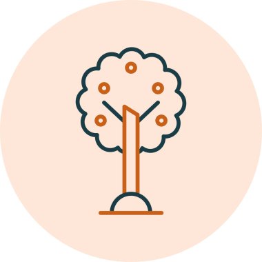 Ağaç. Web simgesi basit illüstrasyon