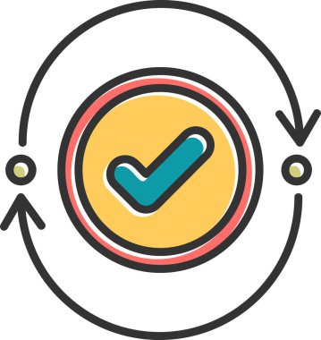 Subsequence modern simgesinin vektör illüstrasyonu