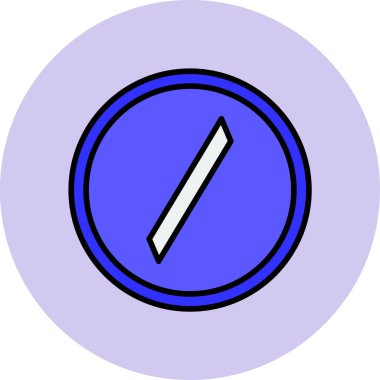 Slash modern simgesinin vektör illüstrasyonu