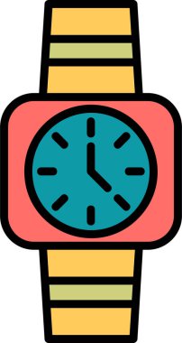 Smartwatch icon, vector illustration simple design