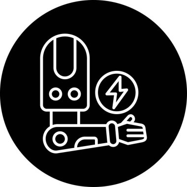 Protez web simgesi vektör illüstrasyonu