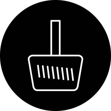 Gaz pedalı. Web simgesi basit illüstrasyon