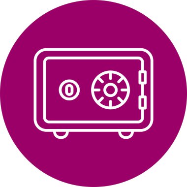 Güvendesin. Web simgesi basit illüstrasyon 