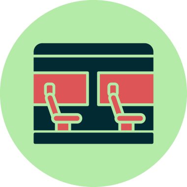 Otur. Web simgesi basit illüstrasyon