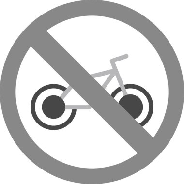 Bisiklet web simgesi vektör illüstrasyonu yok