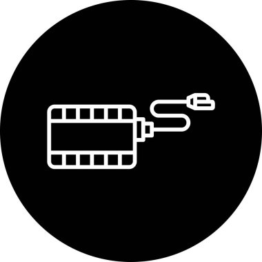 Pil. Web simgesi basit illüstrasyon