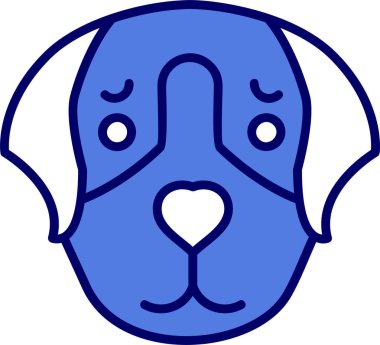 Av köpeği. Web simgesi basit tasarım