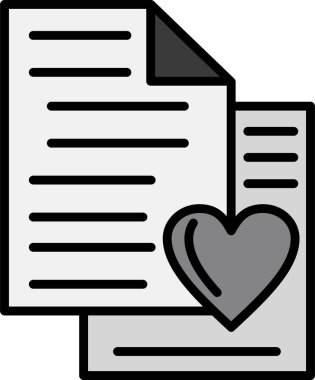 En sevdiği işaret. Web simgesi basit tasarım